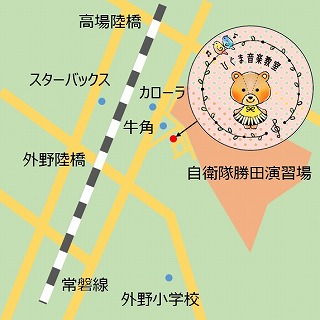 地図を配置する位置
